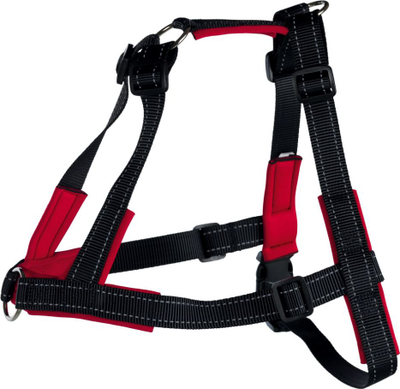 Rrip për qen Trixie Lead Walk, M-L, 55-90cm, i zi/kuq