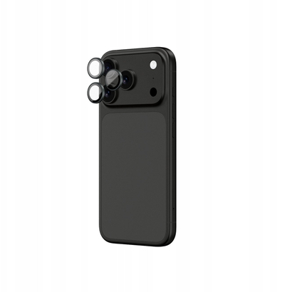 Mbrojtëse xhami kamere Amazingthing Sapphire për iPhone 17 Pro Pro Max, safir i tejdukshëm, kornizë gri