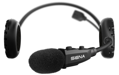 Интерком за мотоцикл Sena 3S Plus Boom, Bluetooth 4.1, 400 m, црн