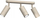 Spot tavanor Luminex Link, 3 llamba, 33 cm, bezhë
