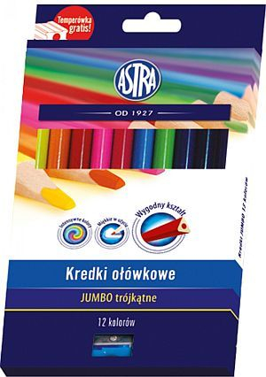 Боички Astra Triangular Jumbo, 12 бои, многубојни