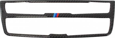 Dekor karboni për panel radio dhe klimë MTuning, për BMW F30 F34, fibër karboni, i zi