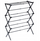 Raft vertikal për thar rrobat, metal i rregullueshëm 47–78 cm, i zi