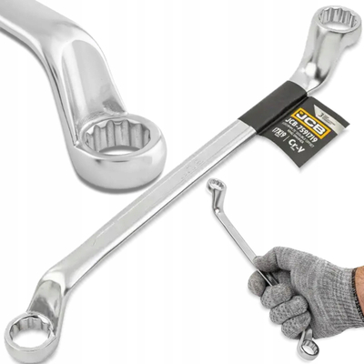 Çelës fiks JCB ergonomic, 17x19 mm, i verdhë