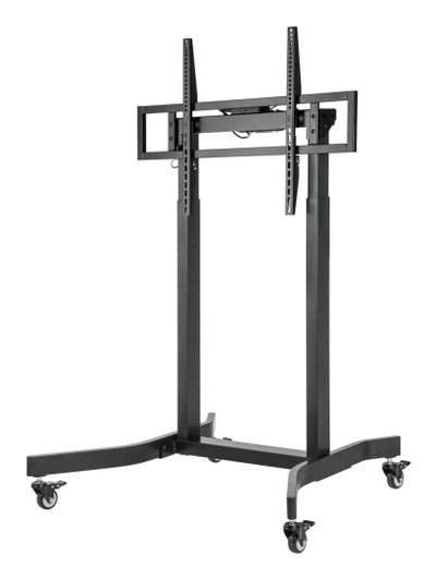 Stendë mobile për TV Techly 55"-100", rregullim elektrik, 120 kg, e zezë