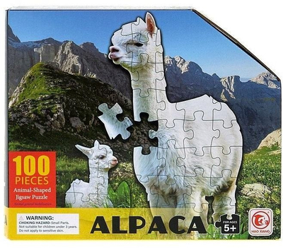 Puzzle 100 pjesë Adar Lama 590571, ilustrim me lama, shumëngjyrësh