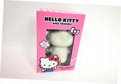 Креативен сет за сликање Hello Kitty и пријателите, фигура за бојадисување, четка и 6 бои, розова