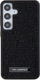 Mbulesë telefoni Karl Lagerfeld Rhinestone Metal Logo për Samsung Galaxy S24, TPU PC, e zezë