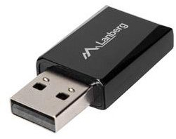 Kartë rrjeti WiFi LANBERG NC-0900-WI, USB 2.0, adaptues pa tela, e zezë