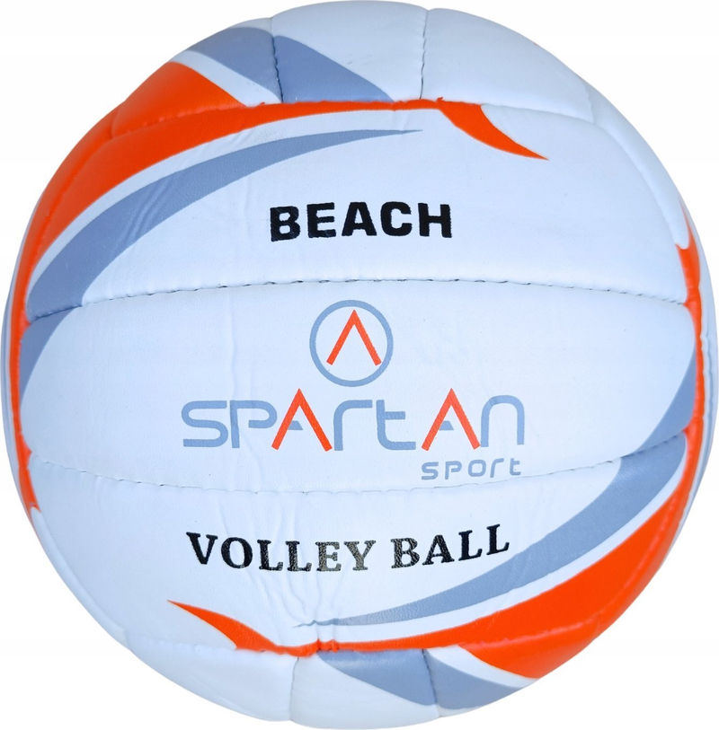 Top volejbolli Spartan Beach Volleyball, për plazh, i bardhë portokalli gri