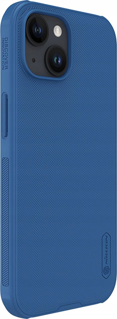 Kapak telefoni Nillkin Super Frosted Shield Pro për iPhone 15, kundër rënies, blu