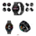 Smartwatch Giewont GW450-1, ekran me ngjyra, rrip silikoni, i zi
