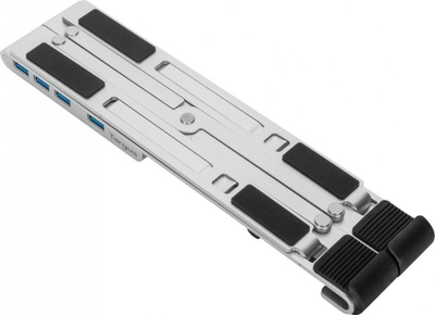Mbajtëse laptopi Targus Portable Laptop Stand, me USB hub, alumini, gri