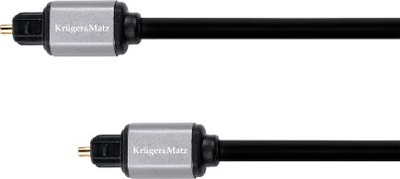 Kabllo optike audio Kruger&amp;Matz KM1220 Toslink, 1m, e zezë