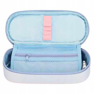 Penar Starpak Pencil Case Pouch With Pins 1, me xhep rrjete, me kapëse mrena, blu e çelët