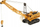 Lodër vinç Jakks Pacific Crane 549852 Adar, me zinxhirë, krah që lëviz, portokalli