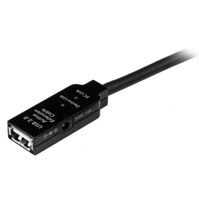 Kabllo zgjatuese USB 2.0 StarTech.com, 20m, USB A, 480 Mbit/s, e zezë