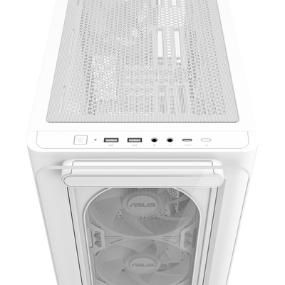 Kutia PC ASUS A23 PLUS Mid Tower, ARGB, e bardhë
