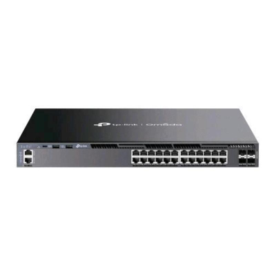 Менаџиран L3 прекинувач TP-Link TL-SG6428X, 28 порти, 24x Gigabit 4x SFP+, сив