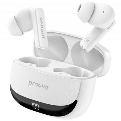 Dëgjuse wireless Proove Dreamer TWS me ANC dhe aplikacion dedikuar (APP), të bardha