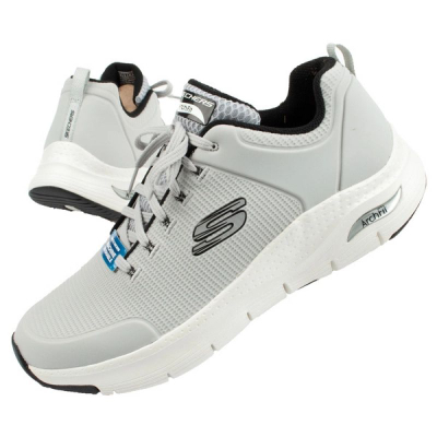 Atlete Skechers Arch Fit Titan, me mbështetje te harku, rrjetë e ajrosme, gri