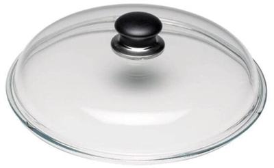 Стаклен капак Ballarini, 18 cm, додаток за тенџериња и тави, црн