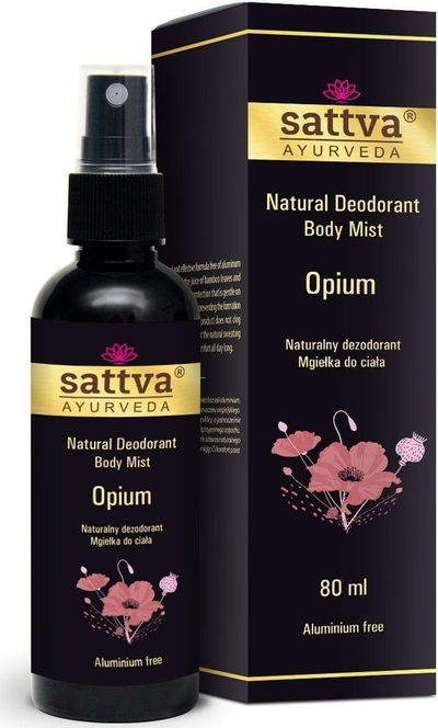 Sprej trupit Sattva Body Mist Opium, 80 ml