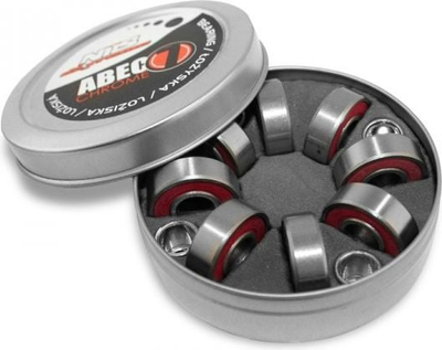 Kushineta për rrota Nils Complete, set 8x, ABEC 7, krom