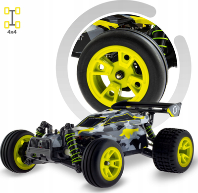 Makina me pult Overmax X-Pace, shkallë 1:18, shpejtësi 30 km/h, me drita LED