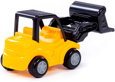 Lodër eskavator mini me inerc Wader, plastikë, për kalamaj, shumëngjyrësh