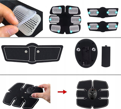 Stimulator muskujsh Springos EMS, 6 programe, 10 nivele force, i zi