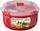 Enë për mikrovalë Sistema Round Microwave Bowl, 915 ml, plastike pa BPA, e kuqe