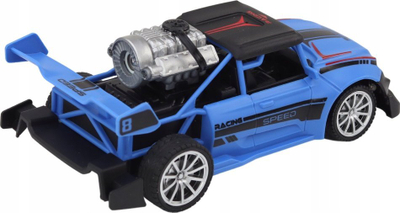 Makina me telekomandë Lean Toys Speed 1:20, efekt tymi, drita LED, blu