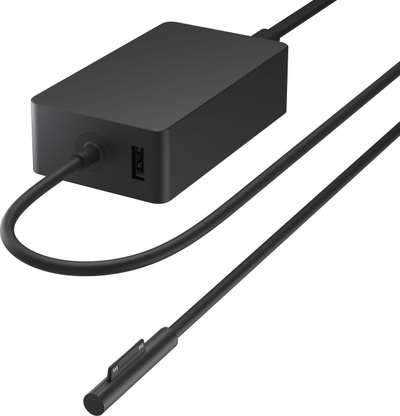 Karikues Microsoft Surface 127W me USB, për laptop dhe tablet, i zi