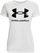 Bluzë sportive për goca Under Armour Live Sportstyle Graphic, pambuk me poliester, me mëngë të shkurtra, e bardhë