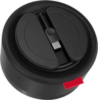 Altoparlant konferencash Lenovo Go Wired Speakerphone me kabllo, gri Storm Grey