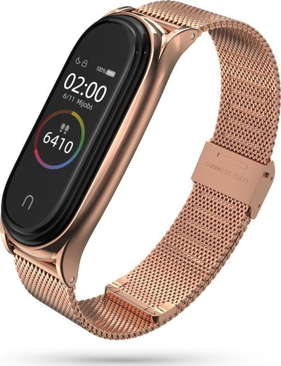 Rrip Tech-Protect MilaneseBand për Xiaomi Mi Band 5, rose gold