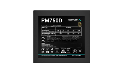 Burim energjie DeepCool PM750D, 750 W, 20+4 pin, ATX, ATX Black