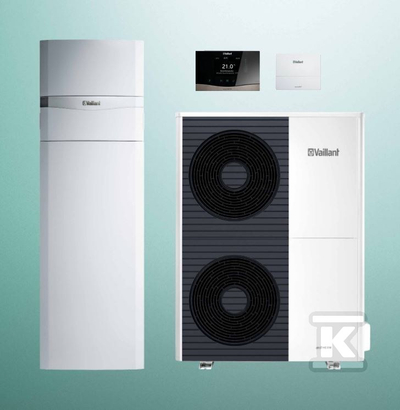 Pompe nxehtësie ajër‑ujë Vaillant aroTHERM split VWL 125/5AS, 11.9 kW, trefazore 400 V, e bardhë
