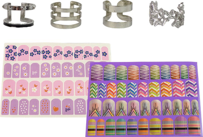 Set manikyri LeanToys Nail Painting Set, me shkëlqim, për fëmijë