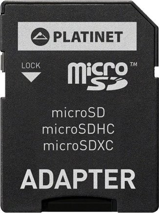 Kartë memorieje Platinet MicroSD, 16GB, me adapter SDHC