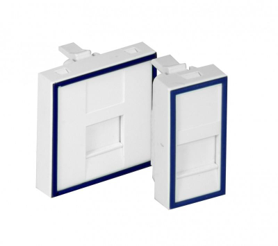Adapter jednomodulowy prosty 22,5x45mm dla 1xRJ45 lub 1xRJ 12 DC/FA-644-1SP