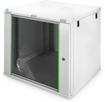 Kabinet rrjeti muri Digitus DN-19 12U-6/6-EC, 19", 12U, gri e hapur