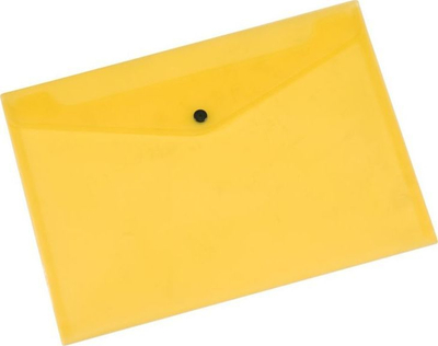 Dosje zarf me mbylje Q-Connect, PP, A4, 172 mikron, e verdhë transparente