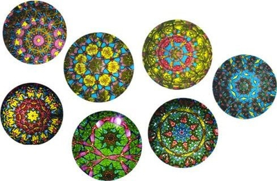 Lodër kaleidoskop për kalamoj, plastik, shumëngjyrësh