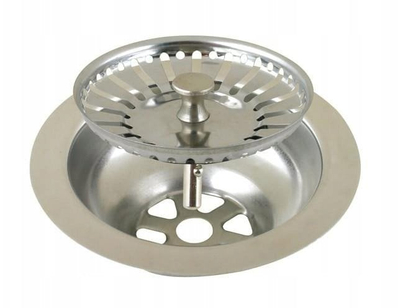 Филтер за мијалник Goobay Sink Strainer 3.5", не’рѓосувачки челик, завртка 45 cm, сребрен