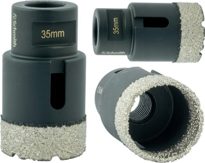 Sharrë cilindrike diamanti Schmith SOD-M14/35, 35mm, filetë M14, e zezë