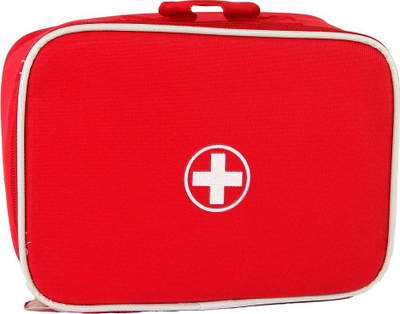 Set lodër doktoreshe Leantoys Wooden First Aid, dru, me çantë, e kuqe