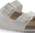 Sandale Birkenstock Arizona Slides për burra, me zdruk prej zhamsh, krem, nr. 45 EU