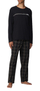 Set pizhame për meshkuj HUGO BOSS 50479314-001, të zeza/hirta